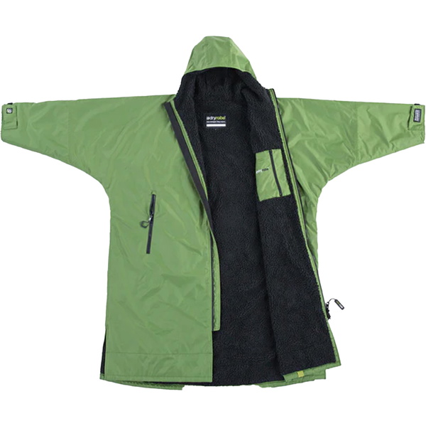 2025 Dryrobe Advance Long Sleeve Changing Robe V3 DALSV3 - Dark Green / Black